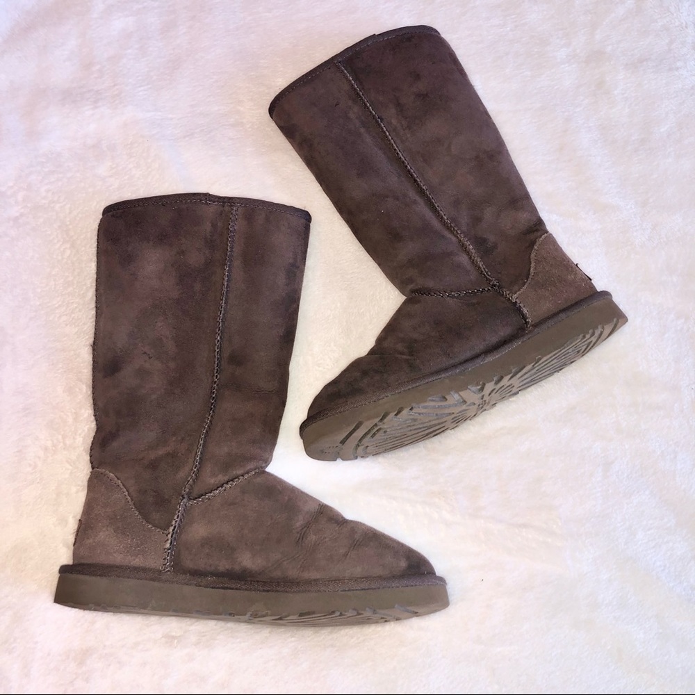 SOLD - tall brown uggs - Picture 1 of 6